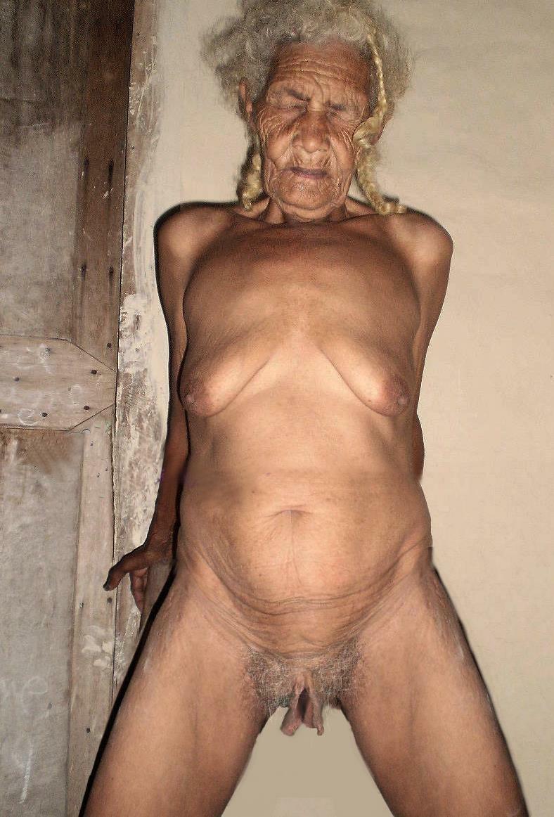 Woman old naked