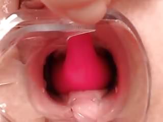 Inside vagina creamy cervix bihg
