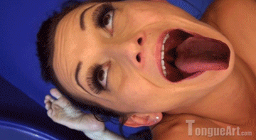 Automatic reccomend angelina mouth fetish tongue open
