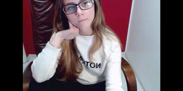 Webcam nerdy teen glasses