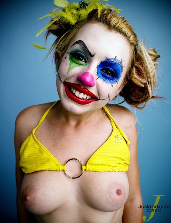 Female clown cosplay