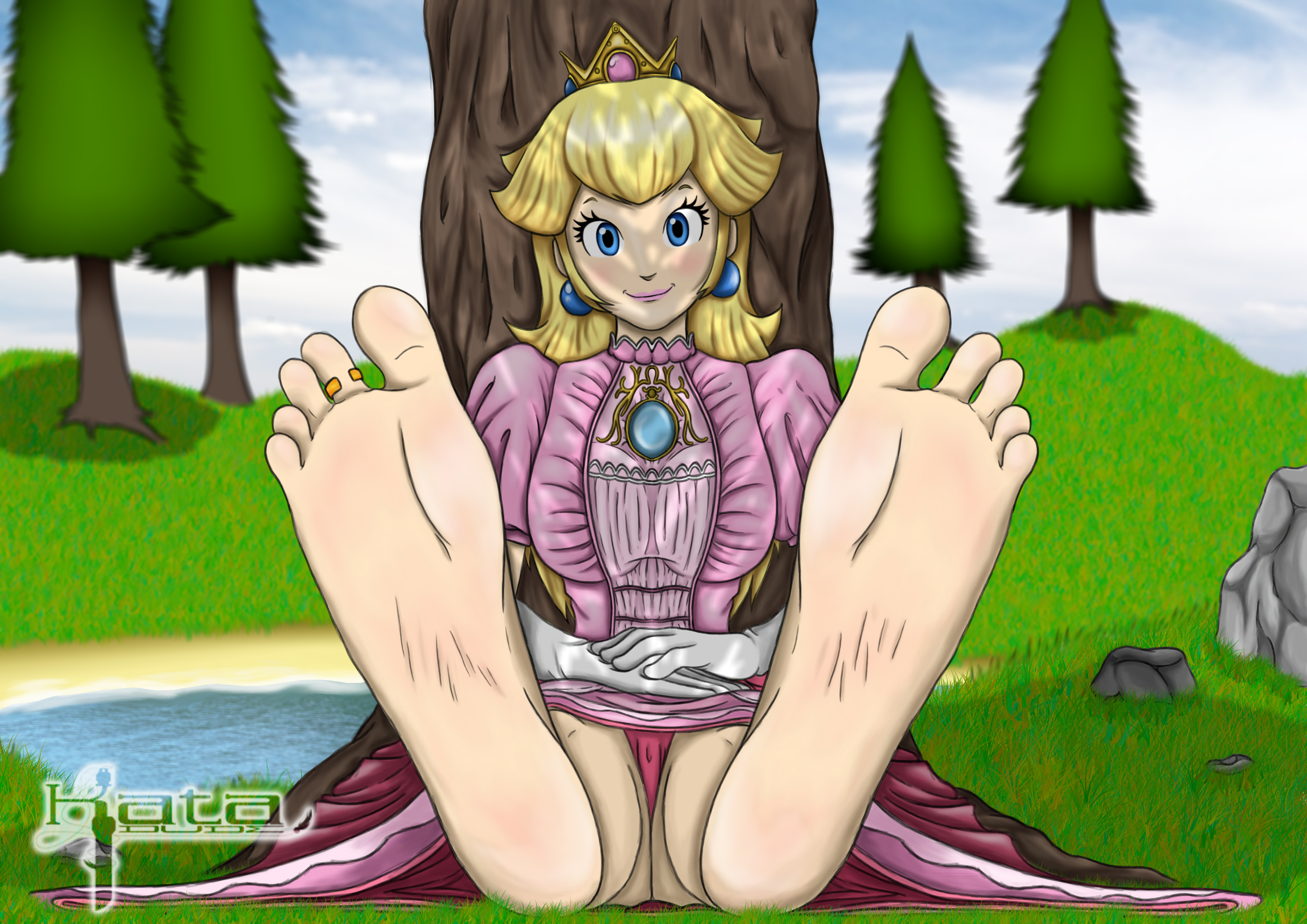Princess peach feet
